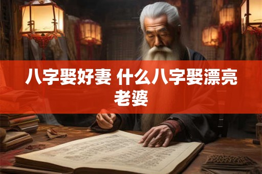 八字娶好妻 什么八字娶漂亮老婆