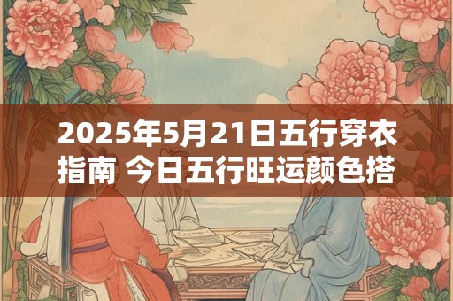 2025年5月21日五行穿衣指南 今日五行旺运颜色搭配