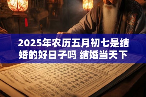 2025年农历五月初七是结婚的好日子吗 结婚当天下雨有什么说法
