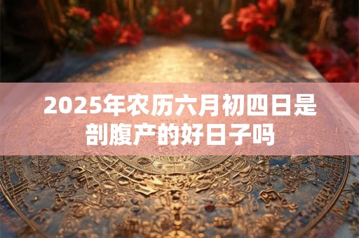 2025年农历六月初四日是剖腹产的好日子吗