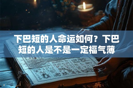 下巴短的人命运如何？下巴短的人是不是一定福气薄