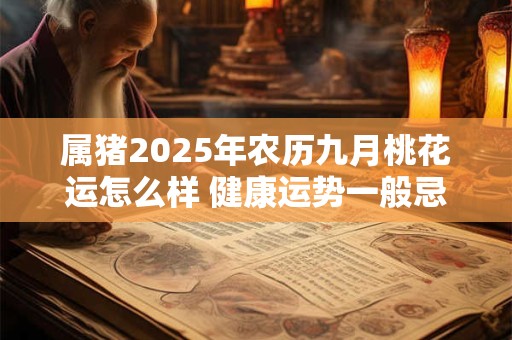 属猪2025年农历九月桃花运怎么样 健康运势一般忌辛辣