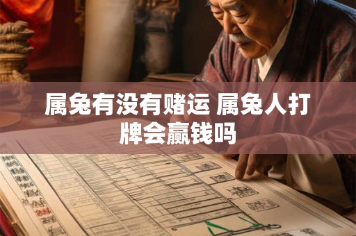 属兔有没有赌运 属兔人打牌会赢钱吗