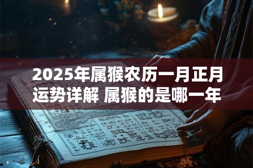 2025年属猴农历一月正月运势详解 属猴的是哪一年出生