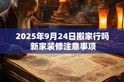 2025年9月24日搬家行吗 新家装修注意事项 2025年9月24日搬家行吗 新家装修注意事项