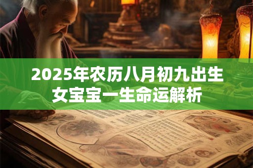 2025年农历八月初九出生女宝宝一生命运解析