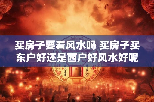 买房子要看风水吗 买房子买东户好还是西户好风水好呢