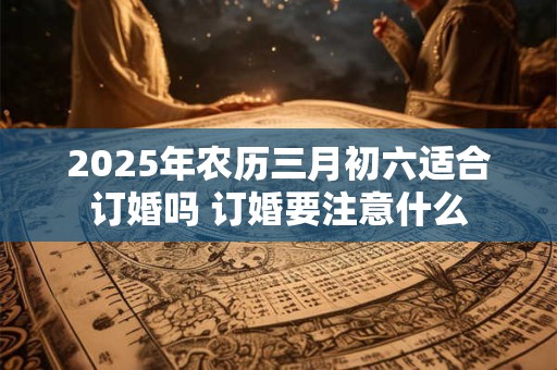 2025年农历三月初六适合订婚吗 订婚要注意什么