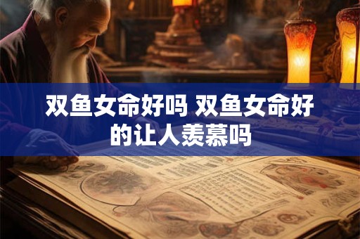双鱼女命好吗 双鱼女命好的让人羡慕吗