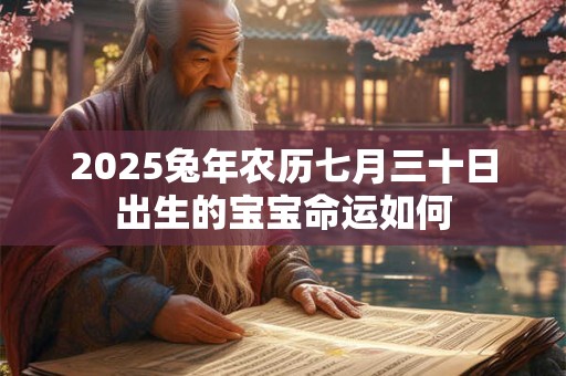 2025兔年农历七月三十日出生的宝宝命运如何
