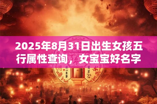 2025年8月31日出生女孩五行属性查询，女宝宝好名字合集