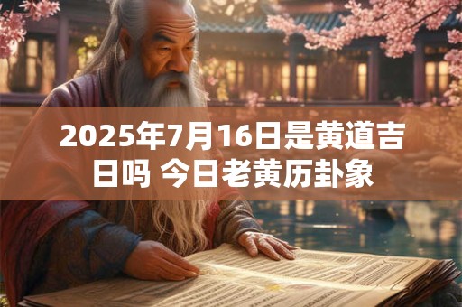 2025年7月16日是黄道吉日吗 今日老黄历卦象