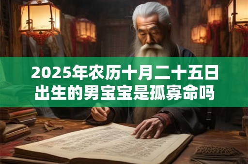 2025年农历十月二十五日出生的男宝宝是孤寡命吗