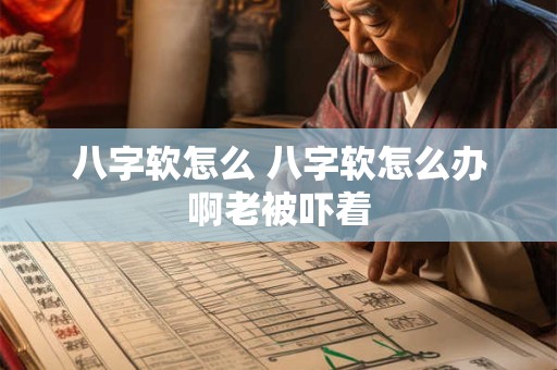 八字软怎么 八字软怎么办啊老被吓着