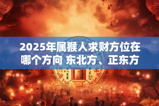 2025年属猴人求财方位在哪个方向 东北方、正东方