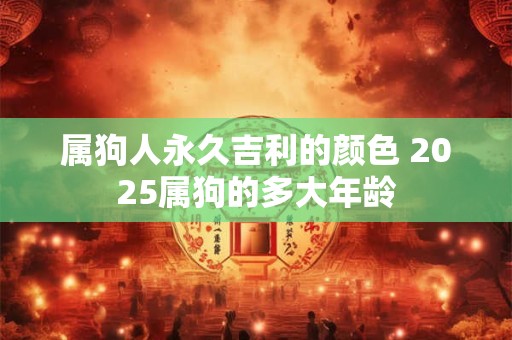 属狗人永久吉利的颜色 2025属狗的多大年龄