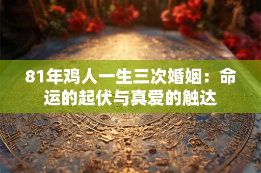 81年鸡人一生三次婚姻:命运的起伏与真爱的触达 81年鸡人一生三次婚姻:命运的起伏与真爱的触达