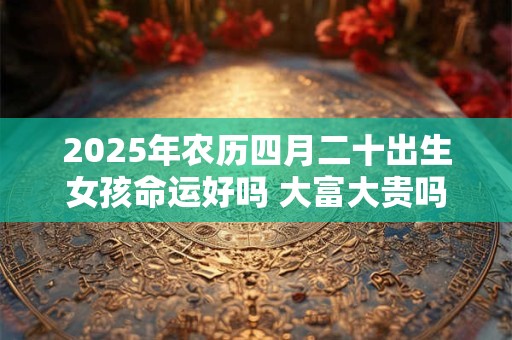 2025年农历四月二十出生女孩命运好吗 大富大贵吗