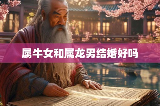 属牛女和属龙男结婚好吗