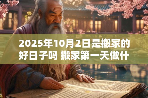 2025年10月2日是搬家的好日子吗 搬家第一天做什么