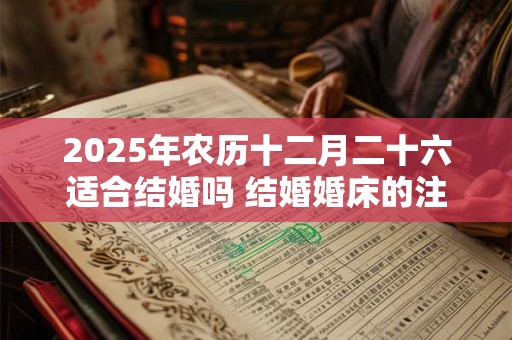2025年农历十二月二十六适合结婚吗 结婚婚床的注意事项