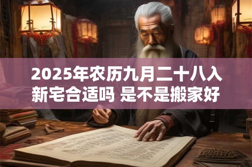 详细阅读:2025年农历九月二十八入新宅合适吗 是不是搬家好日子 2025年农历九月二十八入新宅合适吗 是不是搬家好日子