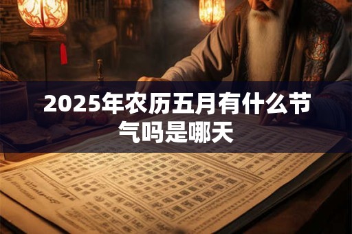 2025年农历五月有什么节气吗是哪天 2025年农历五月有什么节气吗是哪天