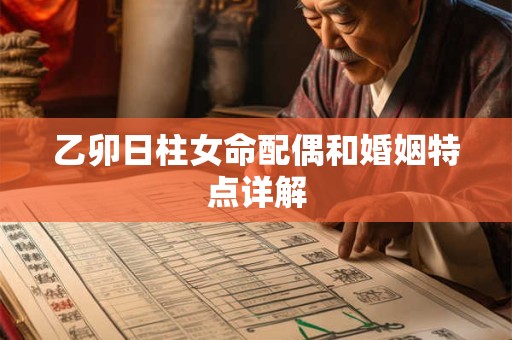 乙卯日柱女命配偶和婚姻特点详解