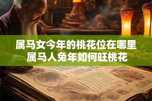 属马女今年的桃花位在哪里 属马人兔年如何旺桃花