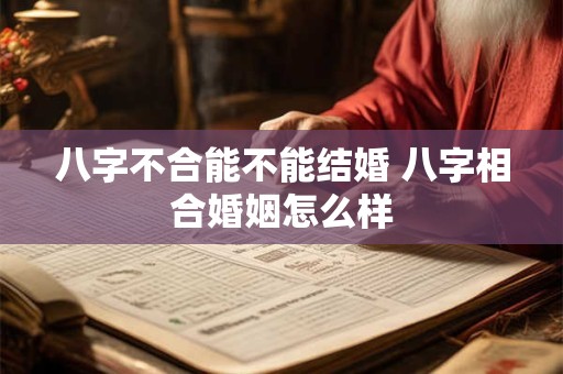 八字不合能不能结婚 八字相合婚姻怎么样