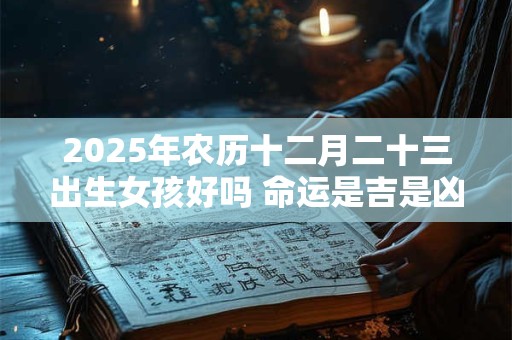 2025年农历十二月二十三出生女孩好吗 命运是吉是凶