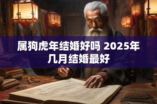 属狗虎年结婚好吗 2025年几月结婚最好