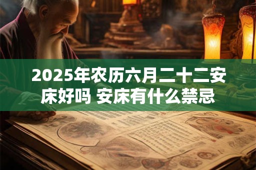2025年农历六月二十二安床好吗 安床有什么禁忌
