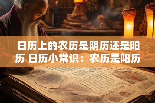 日历上的农历是阴历还是阳历 日历小常识：农历是阳历还是阴历