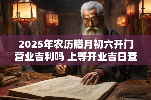 2025年农历腊月初六开门营业吉利吗 上等开业吉日查询