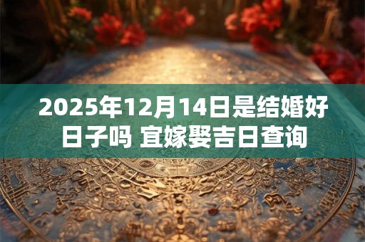 2025年12月14日是结婚好日子吗 宜嫁娶吉日查询