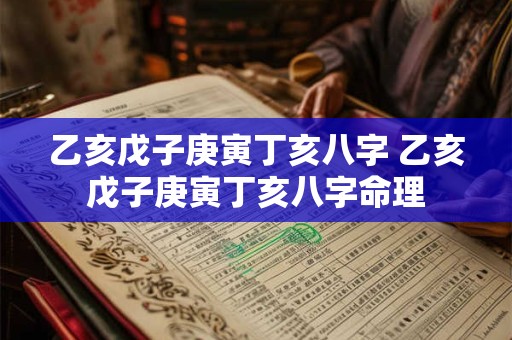 乙亥戊子庚寅丁亥八字 乙亥戊子庚寅丁亥八字命理