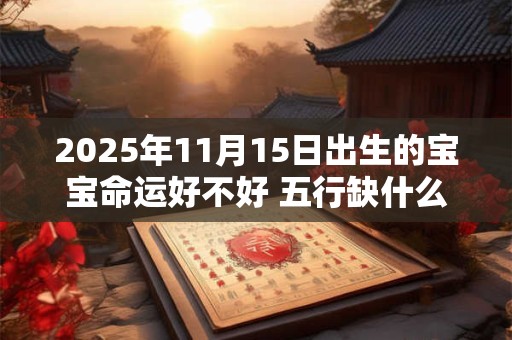 2025年11月15日出生的宝宝命运好不好 五行缺什么
