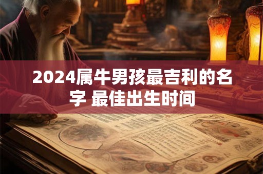 2024属牛男孩最吉利的名字 最佳出生时间