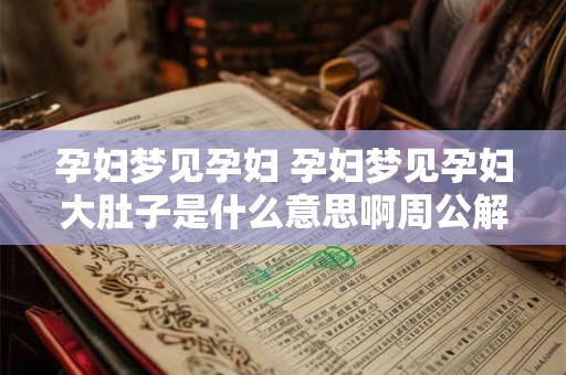 孕妇梦见孕妇 孕妇梦见孕妇大肚子是什么意思啊周公解梦