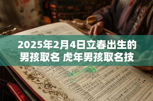 2025年2月4日立春出生的男孩取名 虎年男孩取名技巧