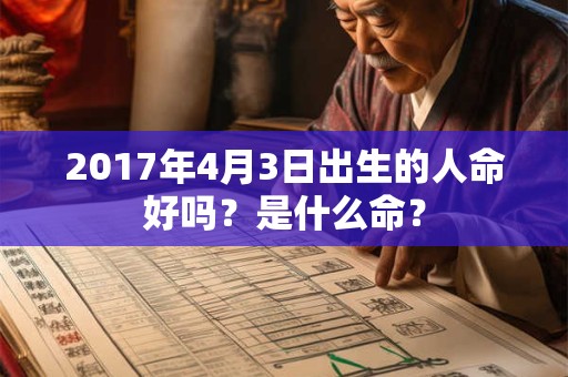 2017年4月3日出生的人命好吗？是什么命？