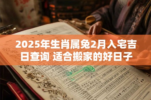 2025年生肖属兔2月入宅吉日查询 适合搬家的好日子