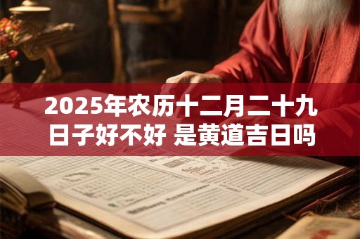 2026年农历十二月二十九日子好不好 是黄道吉日吗