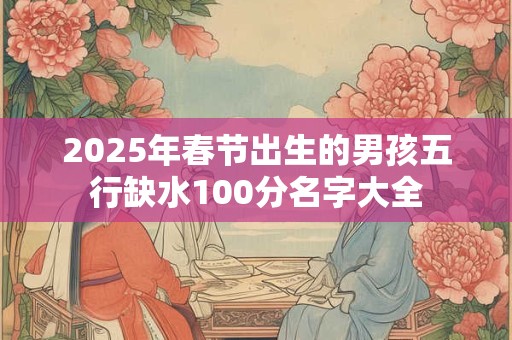 2025年春节出生的男孩五行缺水100分名字大全