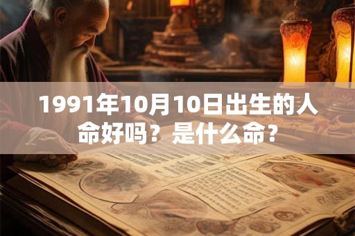 1991年10月10日出生的人命好吗？是什么命？