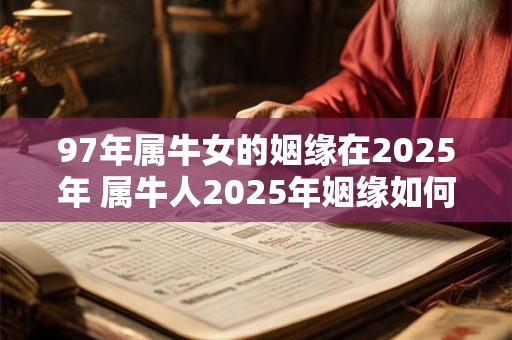 97年属牛女的姻缘在2025年 属牛人2025年姻缘如何