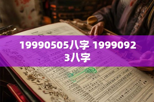 19990505八字 19990923八字