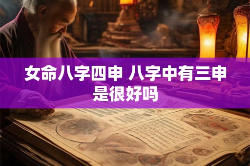 女命八字四申 八字中有三申是很好吗