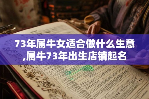 73年属牛女适合做什么生意,属牛73年出生店铺起名
